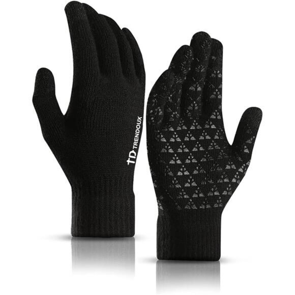 Winter Gloves for Men Women Upgraded Touch Screen‎ Cold Weather Warm Knit Glove - Picture 1 of 6